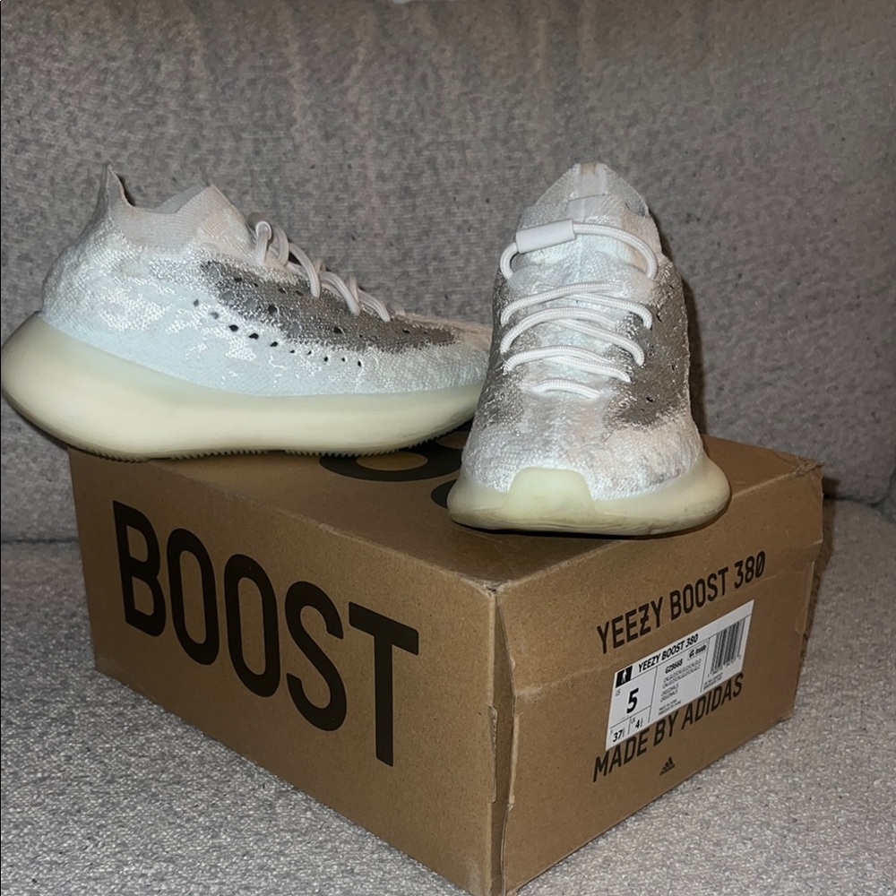 yeezy 380 calcite glow sneakers